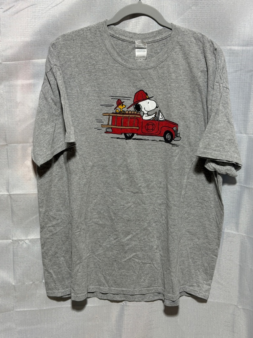 Gildan Snoopy Firetruck  T-Shirt